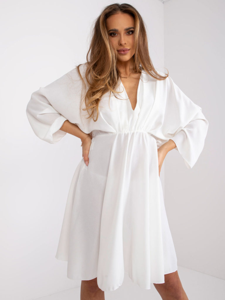 biele kimonové šaty