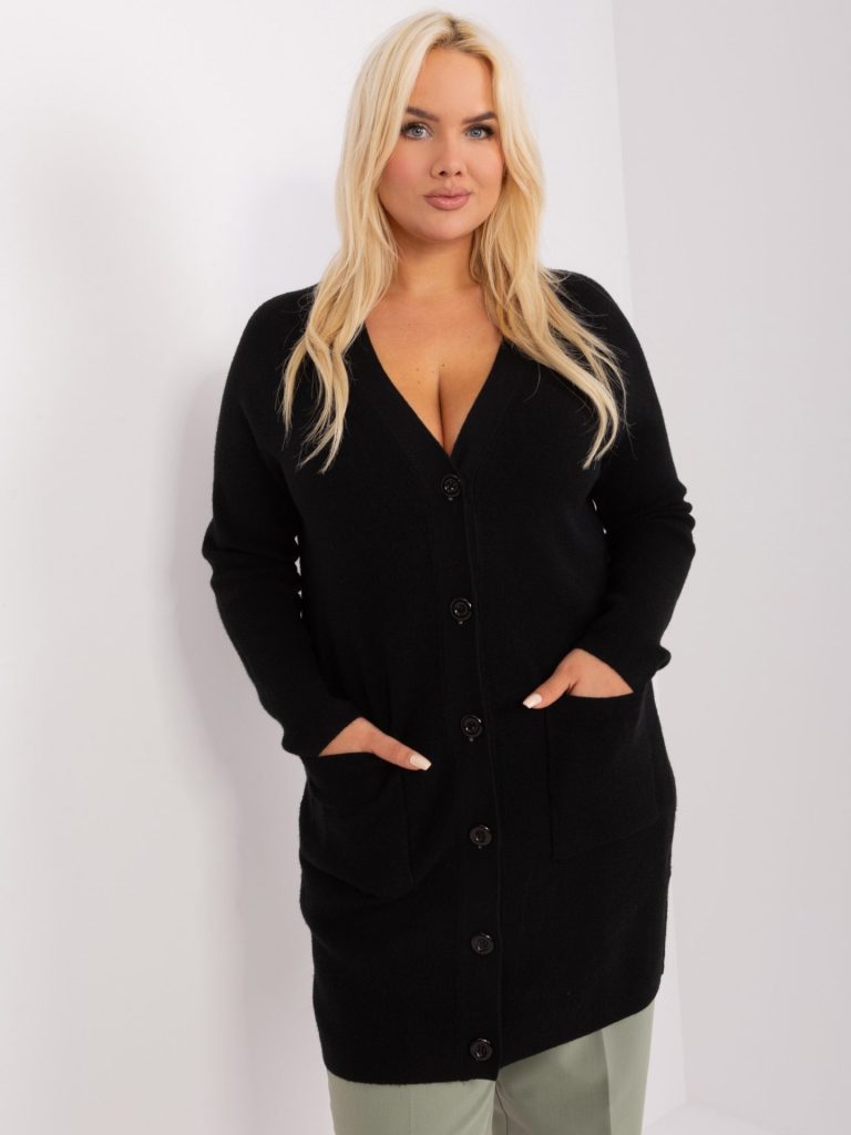 plus size svetr černy